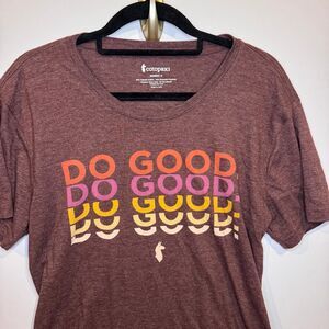 Cotopaxi Do Good Maroon Multicolor T Shirt Women’s Medium
